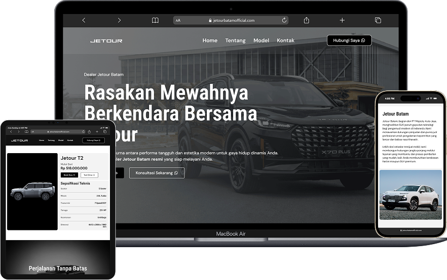 Website Sales Otomotif